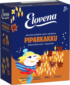 Elovena Välipalakeksi Kauraa Piparkakku Hafer-Keksriegel Pfefferkuchen Juusto Hafer-Keksriegel Käse