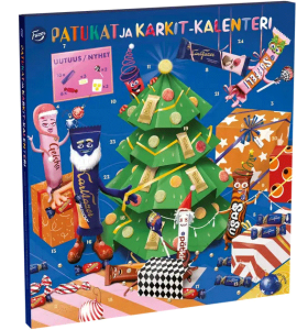 ri Adventskalender mit Schokoladenriegel & Bonbons