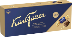 Karl Fazer Tryffelicrisp suklaakonvehti Pralinen mit Trüffelcrisp-Fülllung