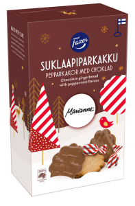 Fazer Suklaapiparkakku, Schokoladen-Pfefferkekse