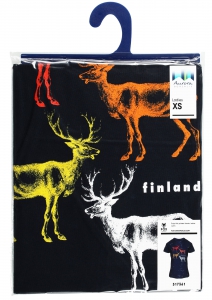 Preview: Frauen T-Shirt Poro Rentiere