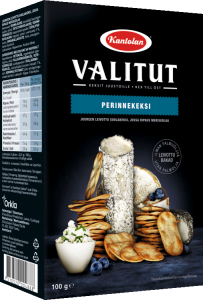 Kantolan Valitut Perinnekeksi dünne Kräcker mit Meersalz