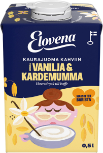 Elovena Kaurajuoma kahviin Vanilja & Kardemumma - Hafergetränk für Kaffee, Vanille & Kardamom Geschmack