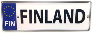 Magnet Kfz-Kennzeichen "Finland"