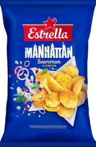 Estrella Manhatten Kartoffelchips Sourcreme & Onion