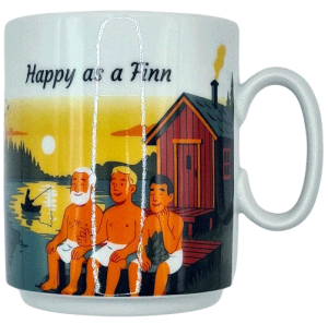 Kaffeebecher Happy as a Finn - Frau