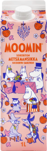 Refresco Moomin Metsämansikkajuoma Sokeriton Walderdbeersaft, zuckerfrei