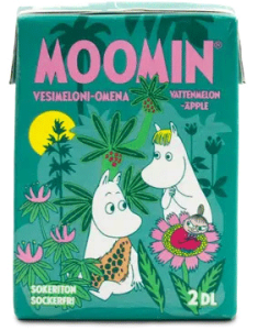 Refresco Moomin Vesimeloni-Omenajuoma sokeriton Wassermelone-Apfelsaft, zuckerfrei
