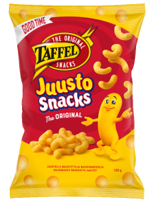 Taffel Juustosnacks mit Käse gewürzte Maissnacks