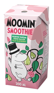 Bonne Moomin Smoothie Päärynä-Vadelma Birne-Himbeere