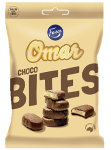 Fazer Omar Choco Bites Karamell-Schokoladen-Bonbons