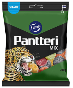 Fazer Pantteri  Mix Lakritz- und Fruchtgummi