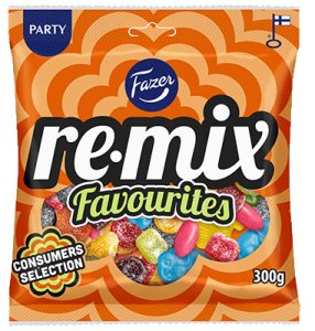 Fazer Remix Favourites Fruchtgummi-Lakritzmischung