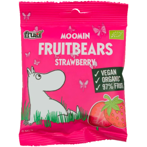 Frugi Moomin Hedelmänallet Mansikka luomu - Fruchtbären Erdbeere