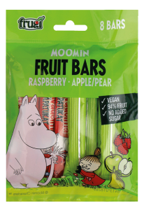 Frugi Moomin Fruit Bars Raspberry - Appe/Pearl Fruchtstreifen Himbeere - Apfel/Birne