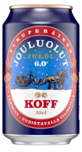 Koff Jouluolut Weihnachtsbier, 0,33 l Dose, 4,5 %