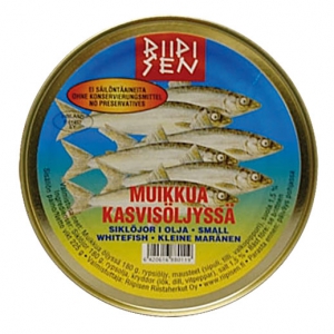 Riipisen Muikkua öljykastikkeessa - Kleine Maränen in Rapsöl