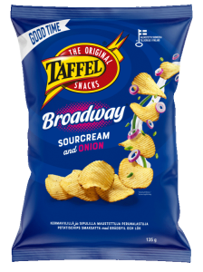 Taffel Broadway Sour Cream & Onion Kartoffelchips Sour Cream - Zwiebel