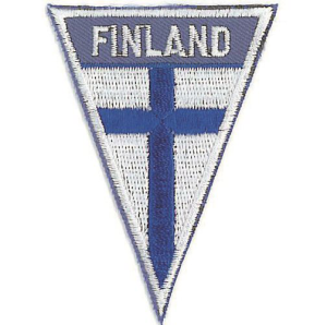 Laastari Brodeerattu Aufnäher gestickt "Finland"-Wimpel