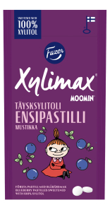 Fazer Xylimax Moomin Mustikka Xylitol Blaubeer-Pastillen
