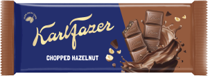 Karl Fazer Hasselpähkinärouhetta - Milchschokolade mit gehackten Haselnüssen