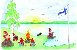 Faltkarte Mittsommernacht