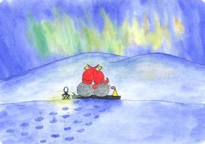 Postkarte Nordlicht