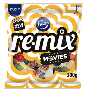 Fazer Remix Movies Fruchtgummi-Lakritzmischung