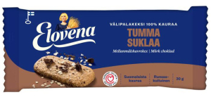Elovena Välipalakeksi Tumma Sukllaa Haferkeksriegel Dunkle Schokolade