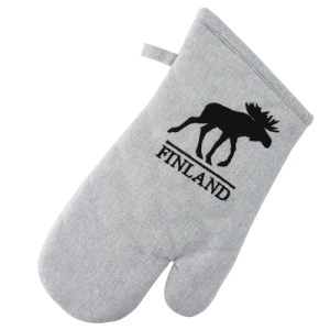 Ofen / Grillhandschuh Elch + "Finland"-Schriftzug