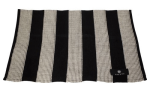 Emendo pefletti Sauna Sitzunterlage, Schwarz gestreift, 40x50 cm