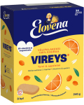 Elovena Välipalakeksi Kaura Vireys Tyrni & Appelsiini Hafer-Keksriegel Sanddorn & Apfelsine