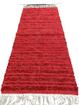 Teppichläufer finnischer Art, rot, 54 x 130 cm, handgewebt
