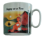 Kaffeebecher Happy as a Finn - Frau