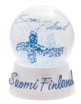 Aurora Borealis Lumisadepallo Suomi Schneekugel Finnland