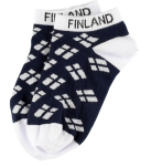 Aurora Borealis Sukat Lippu Sneaker-Socken mit Finnland-Flaggen, Größe 36 - 40