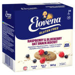 Elovena Gluteeniton Välipalakau­rakeksi Vadelma & mustikka - Glutenfreie Hafer-Keksriegel Himbeer & Blaubeer