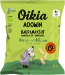 Oikia Moomin Kauranaksu Herne-Porkkana Hafersnacks (Flips) mit Erbsen & Karotten
